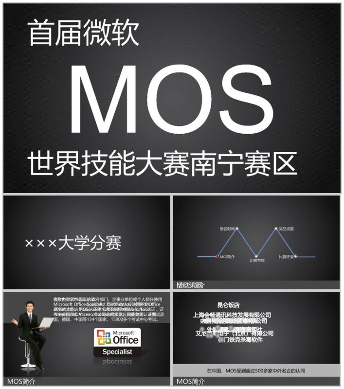 商务企业竞赛宣传PPT模板-办公资源网