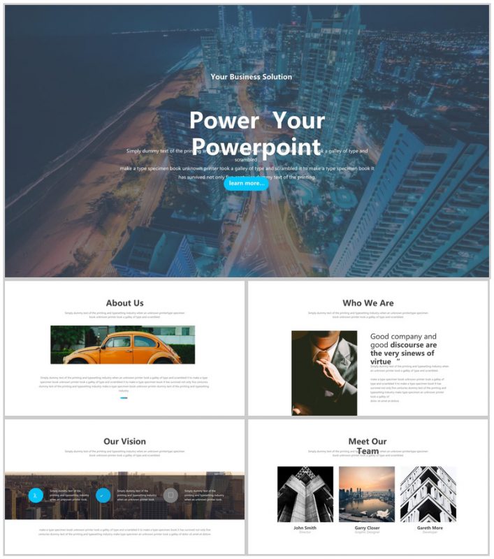 唯美欧美杂志风风景产品发布PPT模板-办公资源网
