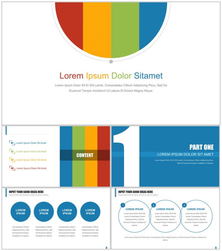 多彩大气商务个人述职报告工作总结汇报PPT模板-办公资源网