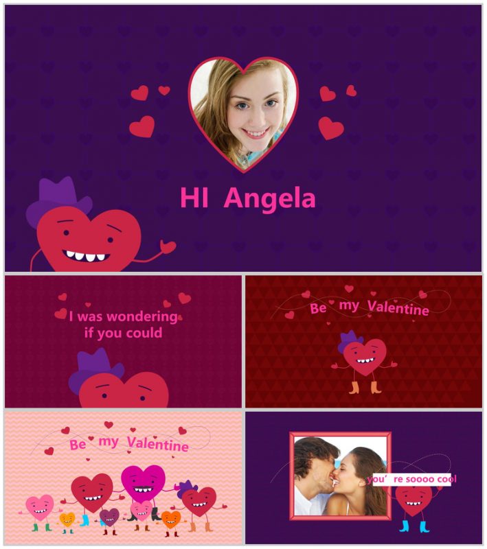 卡通可爱创意爱情告白求婚婚礼婚庆策划方案PPT模板-办公资源网