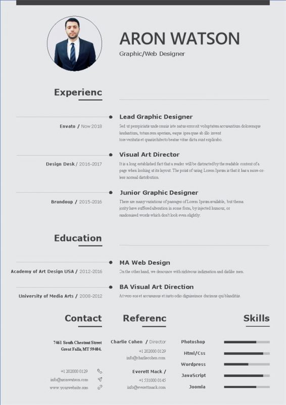 平面设计师网页设计师通用求职简历个人简历Word模板-办公资源网