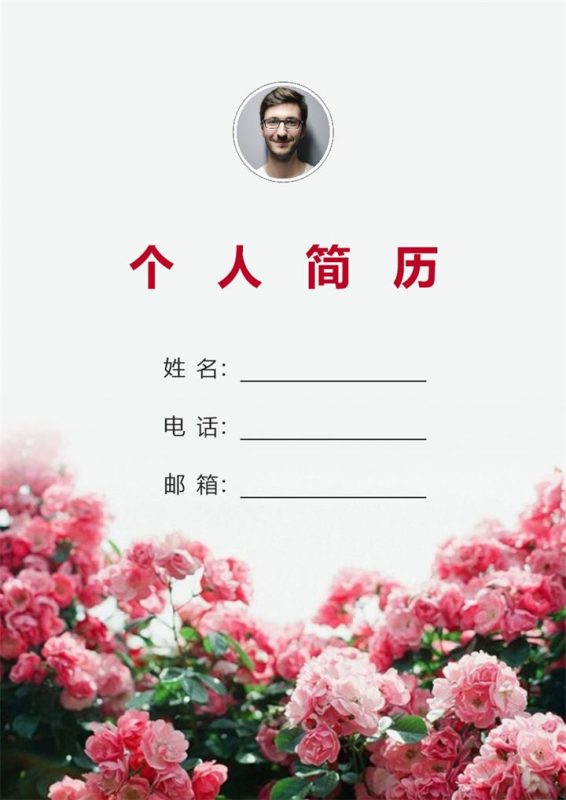 清新成套软件开发工作求职简历Word模板-办公资源网
