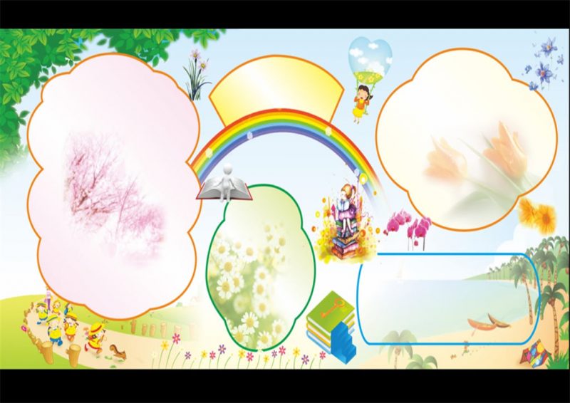 绿色卡通儿童读书成长乐园手抄报Word模板-办公资源网