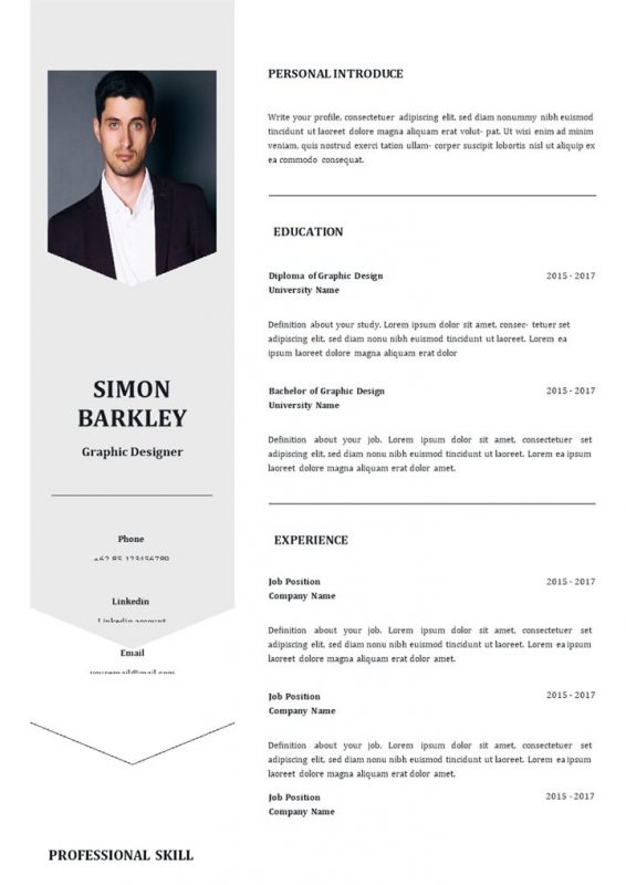 广告设计师平面设计师美术设计师通用的求职简历个人简历Word模板-办公资源网