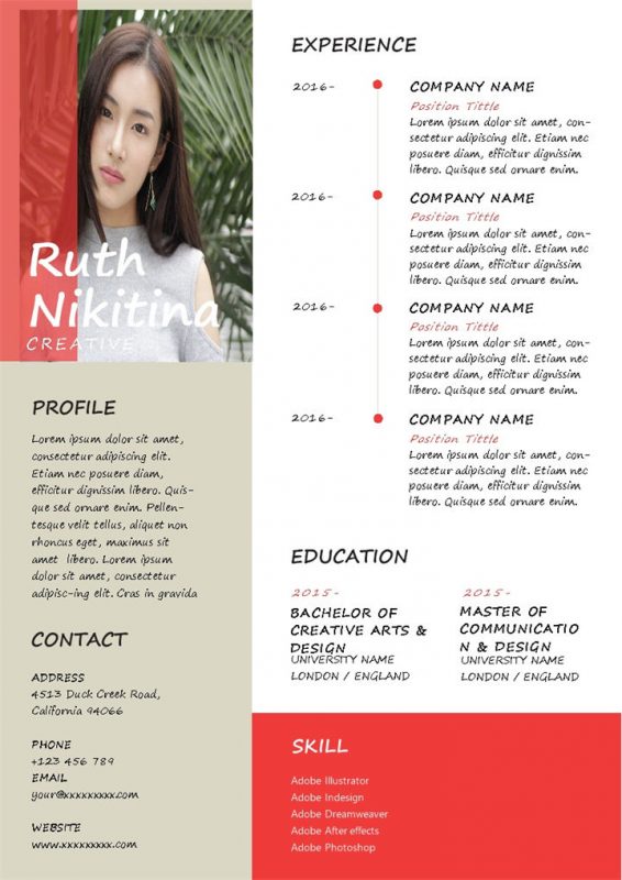 外企部门经理岗位通用求职简历Word模板-办公资源网