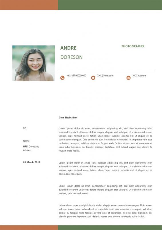 外企摄影师求职通用英文简历个人简历Word模板-办公资源网