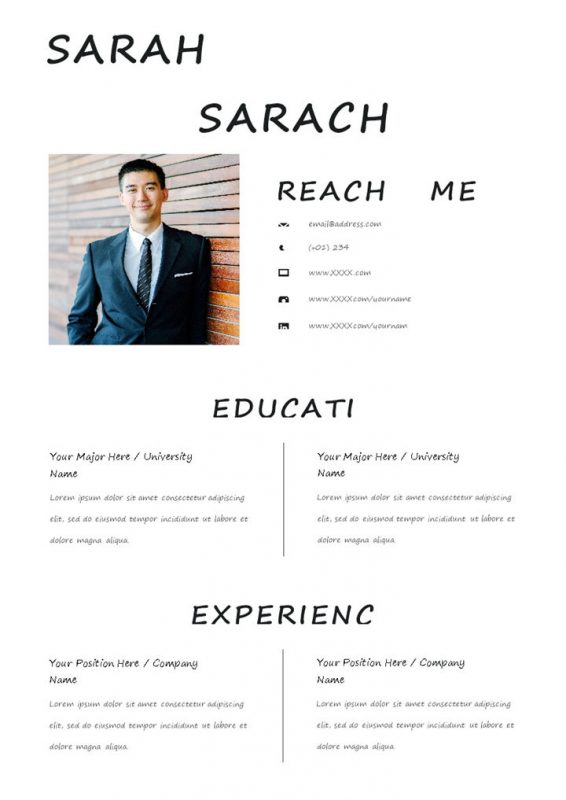 外企室内设计师求职通用个人简历Word模板-办公资源网