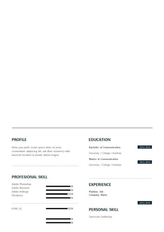 欧美风外企美术设计员求职通用英文简历Word模板-办公资源网