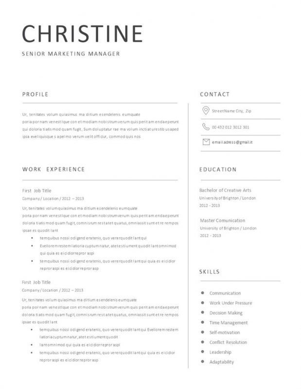 外贸公司高级营销经理求职简历Word模板 (2)-办公资源网