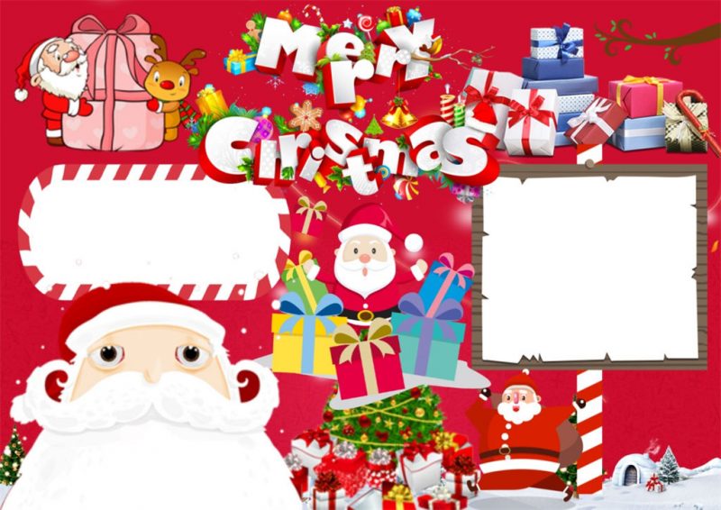 圣诞老圣诞节小报word手抄报模板-办公资源网