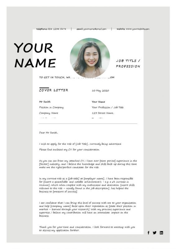 外企多岗位求职通用英文简历个人简历Word模板-办公资源网