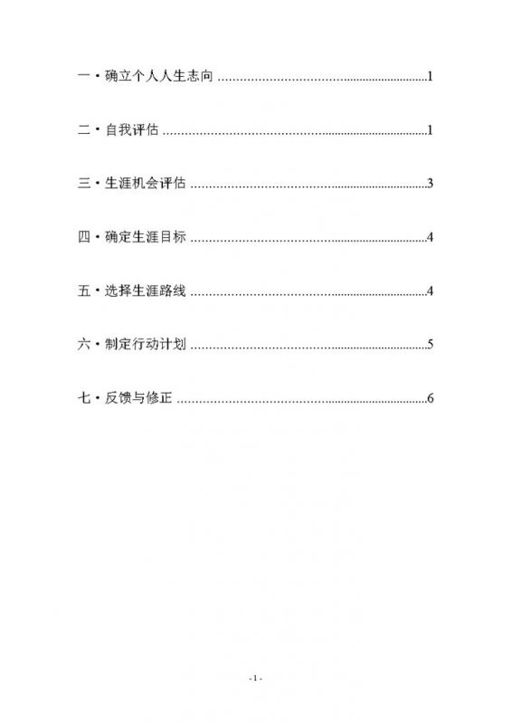 高分子材料与工程专业大学生个人职业生涯规划Word模板-办公资源网