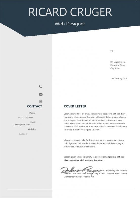 极简风网页设计师求职通用个人简历Word模板-办公资源网