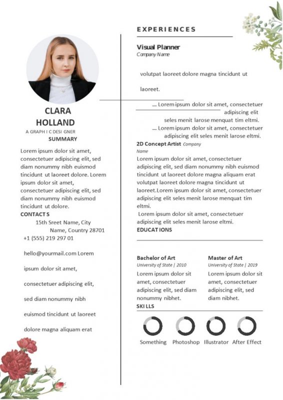 图形设计师广告设计师平面设计师求职通用个人简历Word模板-办公资源网